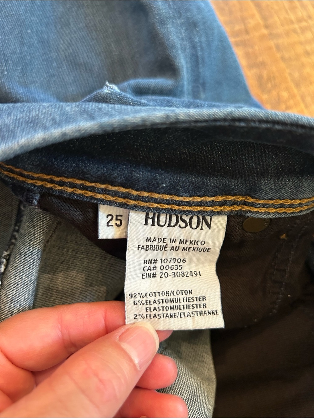 Hudson Jeans Women's Dark Blue Skinny Jeans - Picture 5 of 5